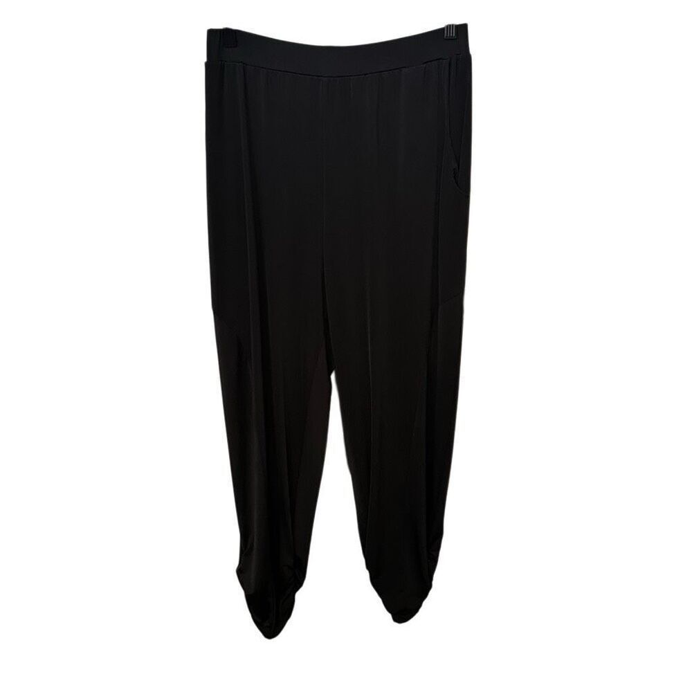 RARE Ripley Radar Black Ruched Ankle Pants